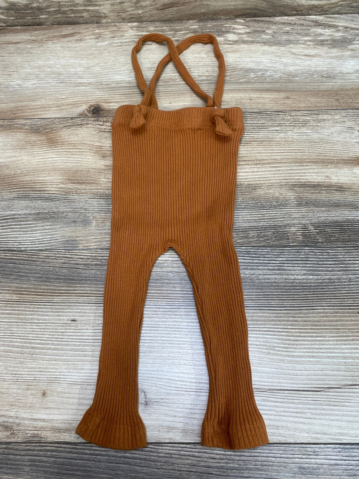 Ribbed Suspender Pants Brown sz 12-18m