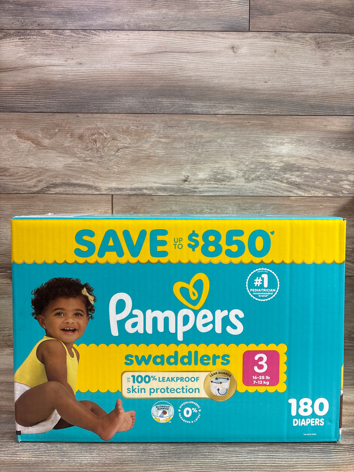NEW Pampers Swaddlers Diapers Size 3 180ct