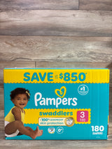 NEW Pampers Swaddlers Diapers Size 3 180ct