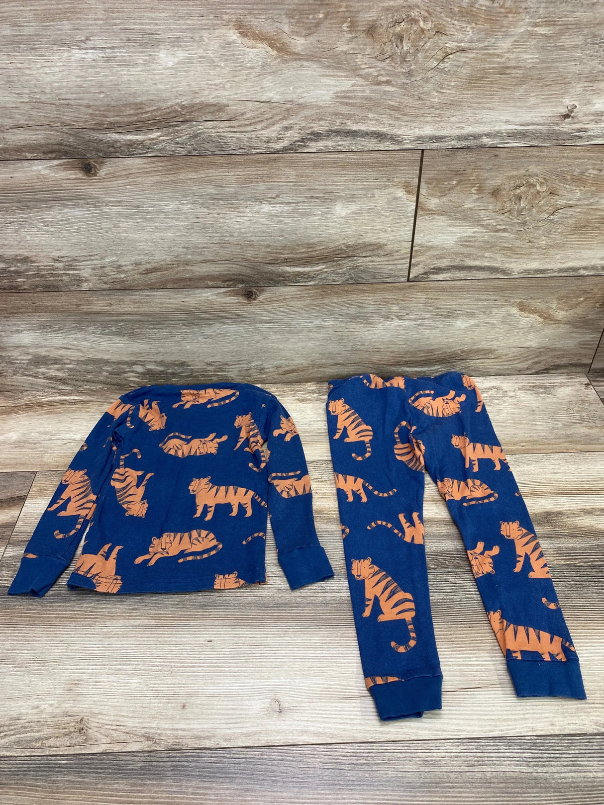 Just One You 2pc Tiger Pajama Set Blue sz 4T