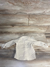 Dirkje Button Up Long Sleeve Shirt Tan sz 18m