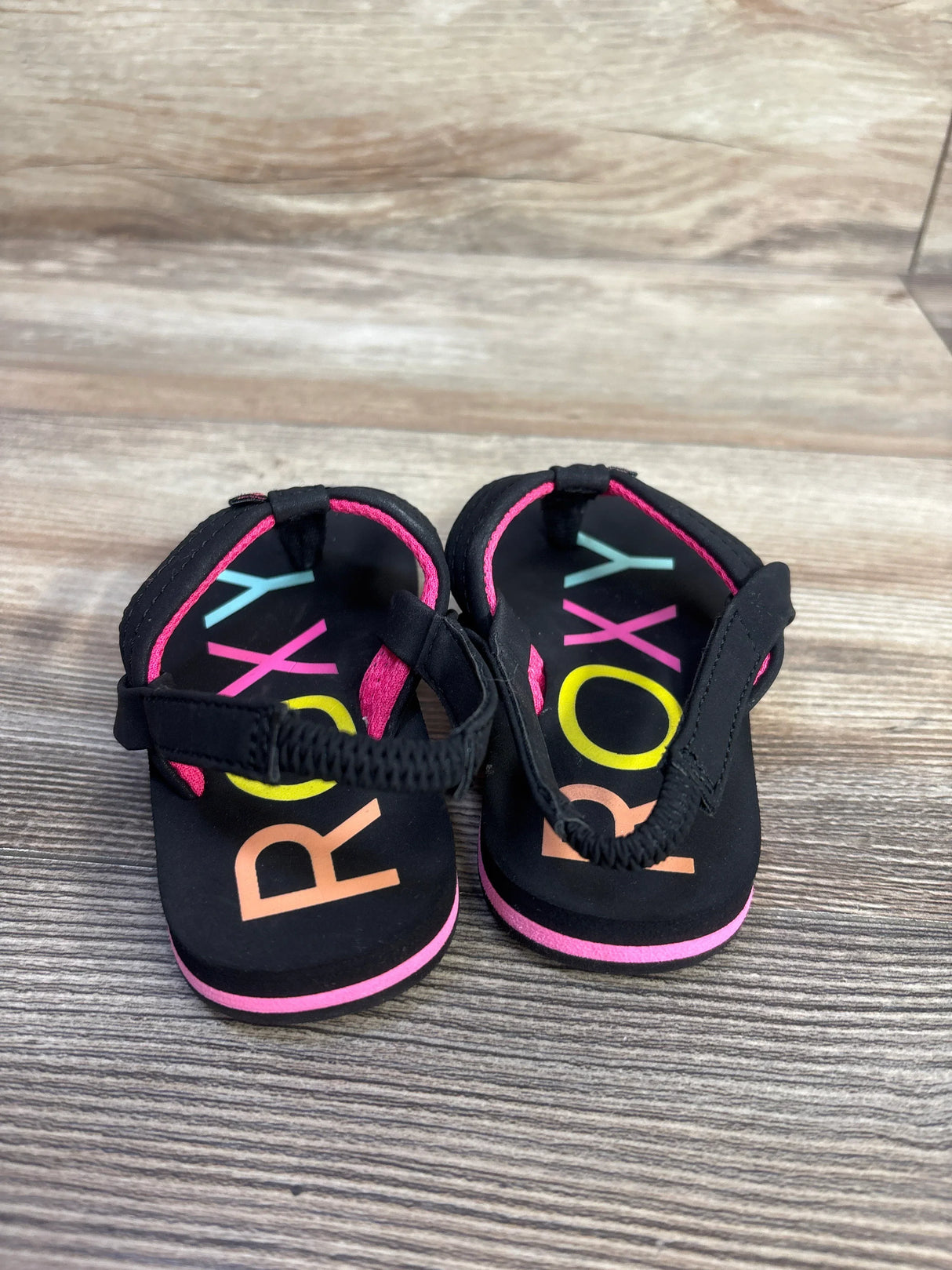 Roxy Vista III Flip Flop Strap Sandal Black sz 6c