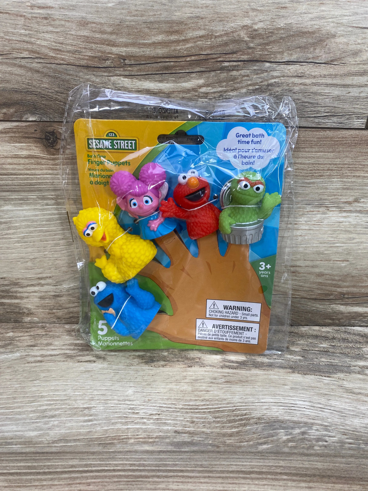 NEW Sesame Street 5 Piece Finger Puppet Set