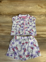 Hello Kitty 2pc Coat Style Pajama Set White sz 12m