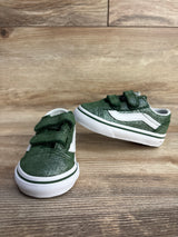 NEW Vans Old Skool V 'Tinsel Suede Green' Sneakers Green sz 3.5c