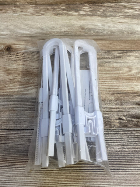 Skyla Sliding Cabinet Locks White 7pk - Me n Mommy To Be