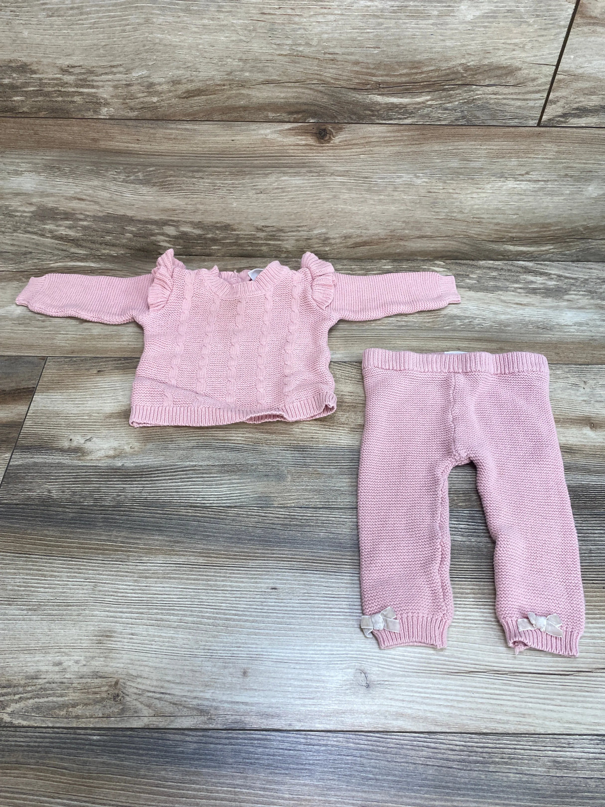 Nicole Miller 2pc Sweater Set Pink sz 6-9m