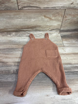 Rabbit + Bear Organic Knit Overalls Brown sz 0-3m