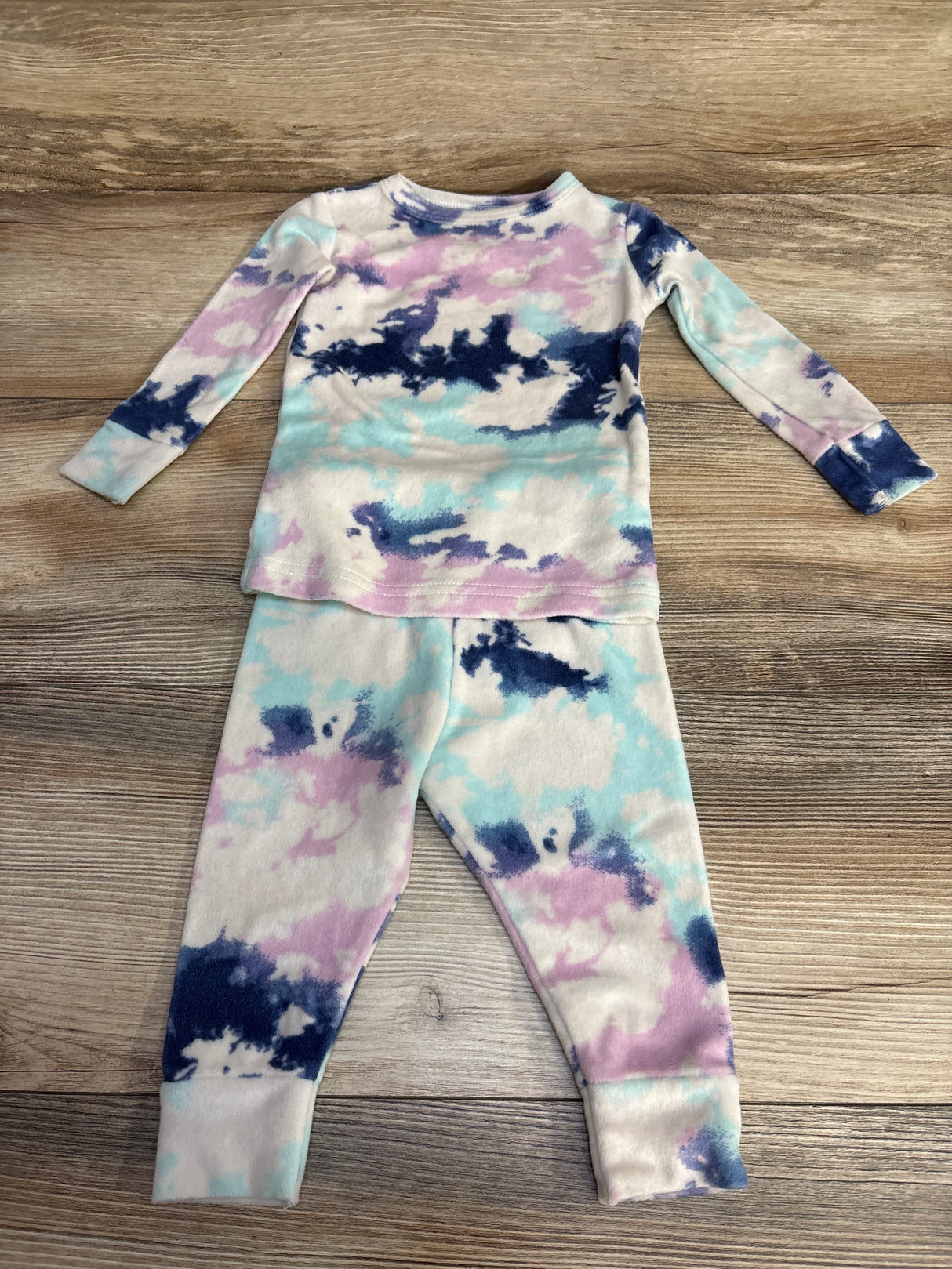 Cat & Jack 2pc Tie-Dye Pajama Set White sz 12m - Me n Mommy To Be