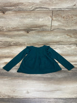 Children's Place Ruffle Shirt Green sz 3T