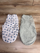 Swaddle Me 2pk Dinosaur Print Swaddle Wrap White sz 0-3m