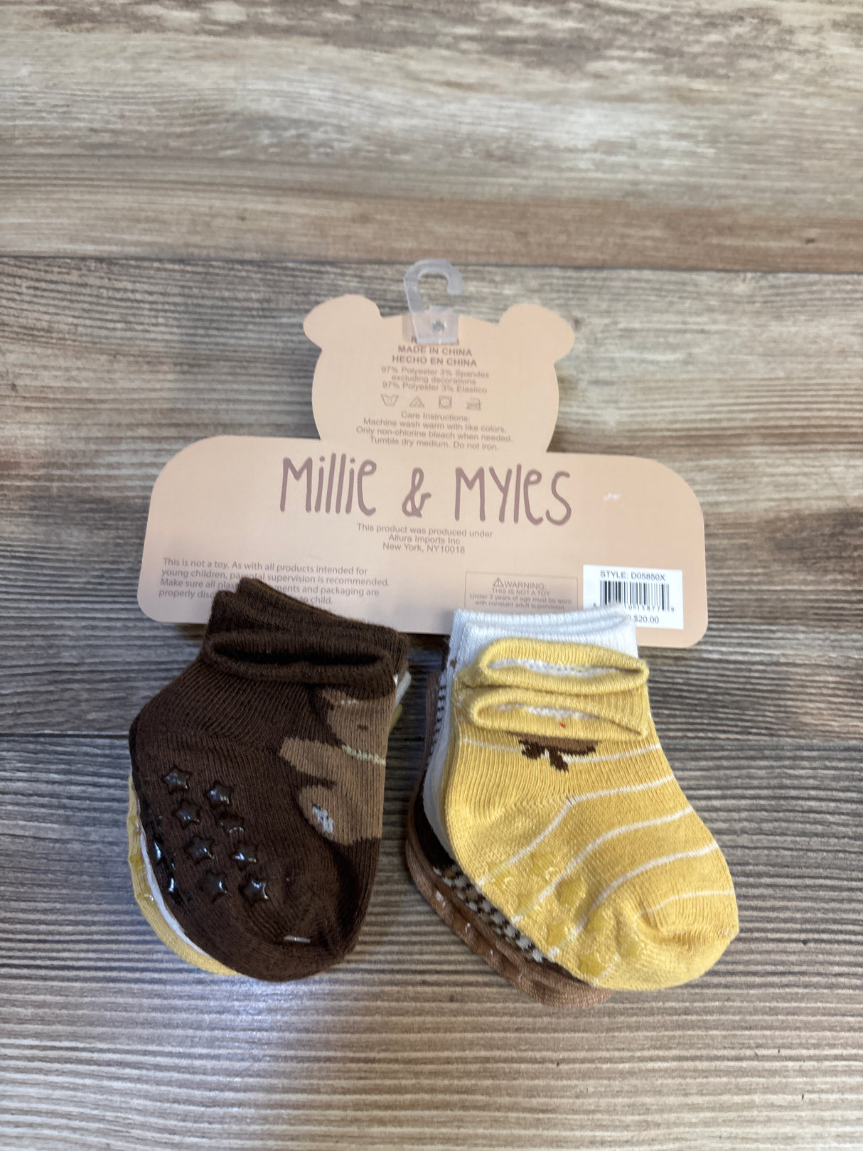 NEW Millie & Myles 10pk Socks sz 0-12m