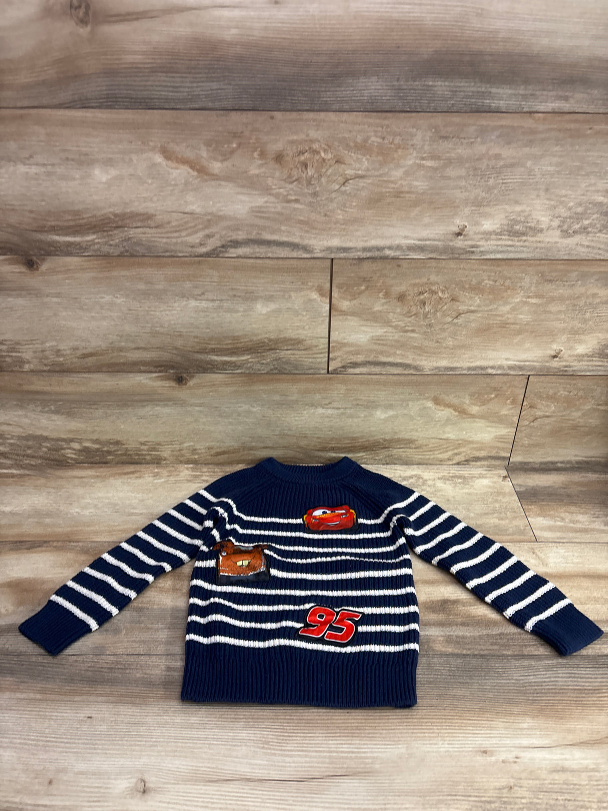 Disney Pixar Cars Knit Sweater Navy sz 4T