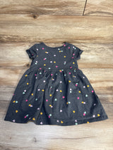 Cat & Jack Heart Print Dress Grey sz 2T