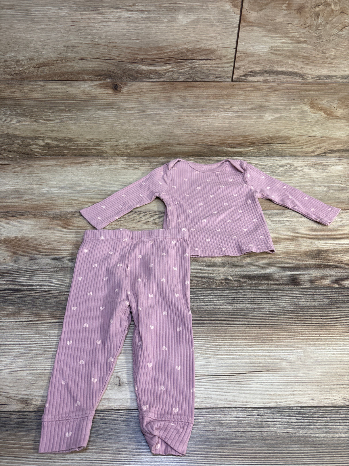 Cloud Island 2pc Ribbed Shirt & Pants Set Pink sz 6-9m