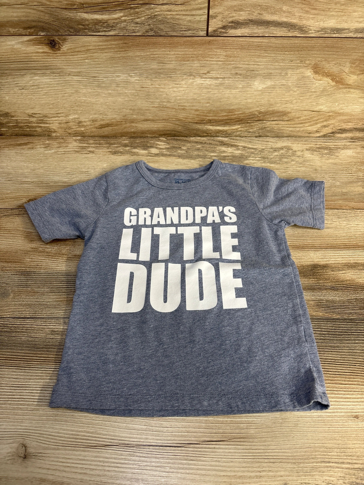 Children's Place Grandpa's Little Dude Shirt Blue sz 4T