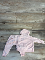 Carter's 2pc Terry Cloth Full Zip Hoodie & Pants Pink sz 9m