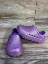 Cat & Jack Rowan Slip-On Clogs Glitter Purple sz 5c