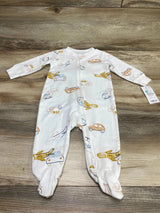 NEW Carter's Vehicle Print Sleeper White sz 6m