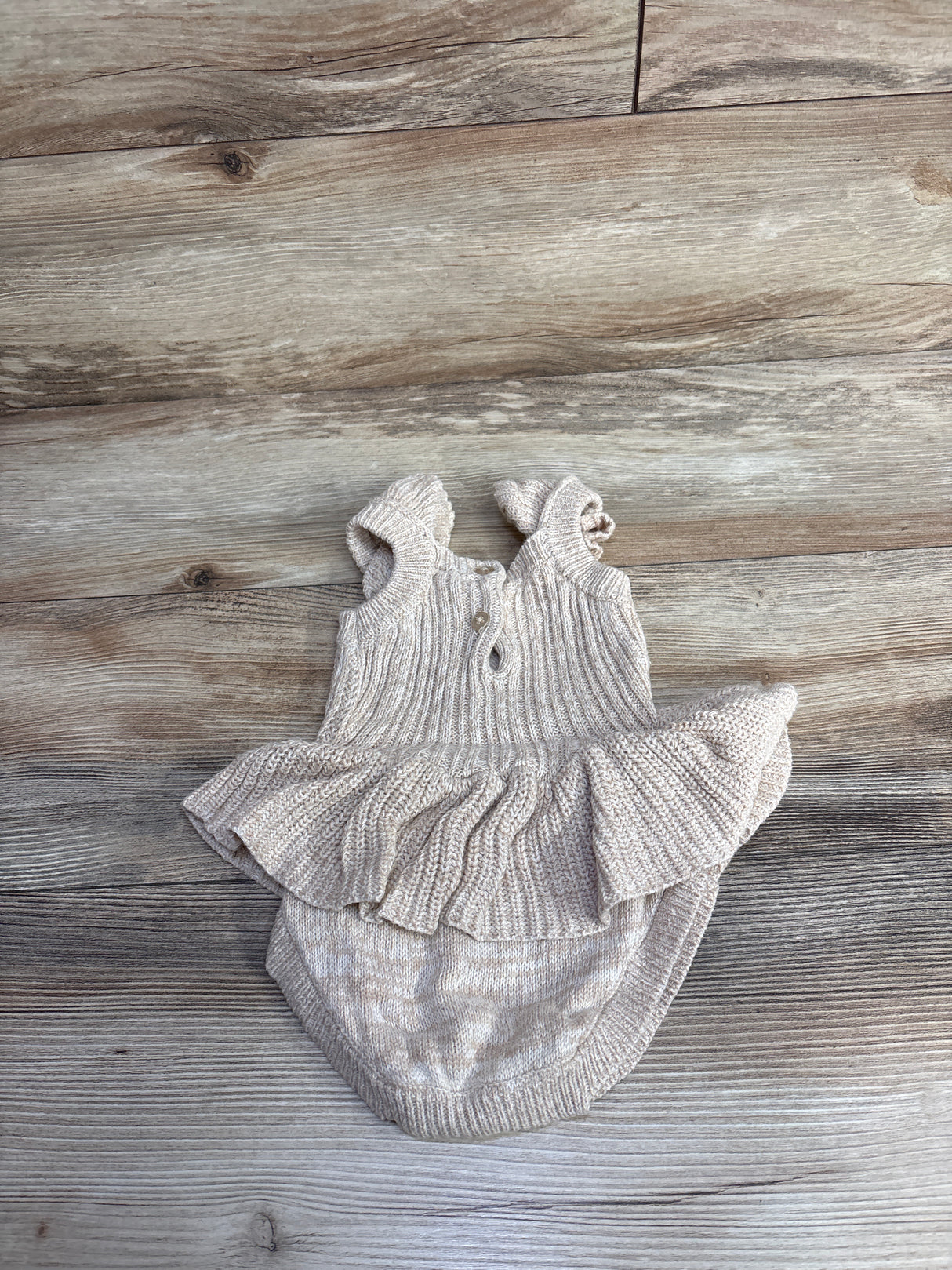 Nicole Miller Knit Bodysuit Dress Beige sz 0/3m