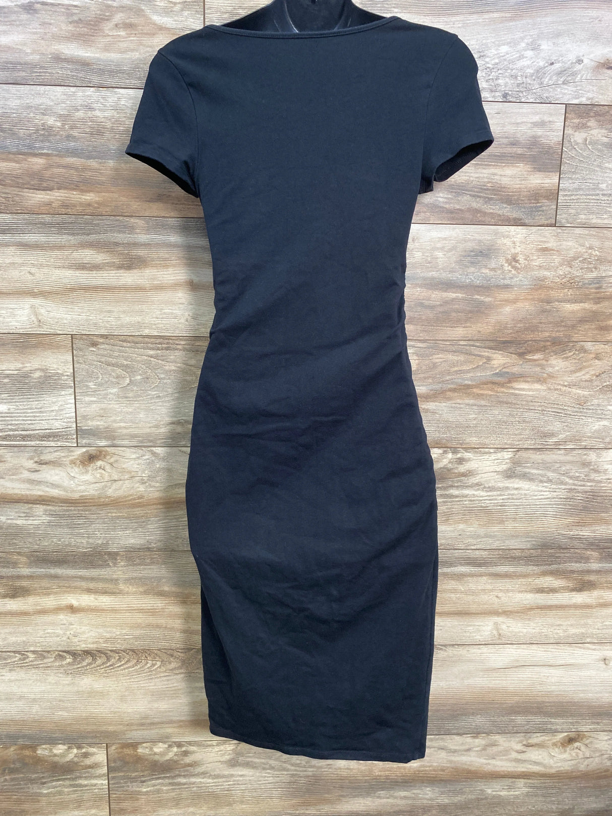 Isabel Maternity Solid Bodycon Dress Black sz Small