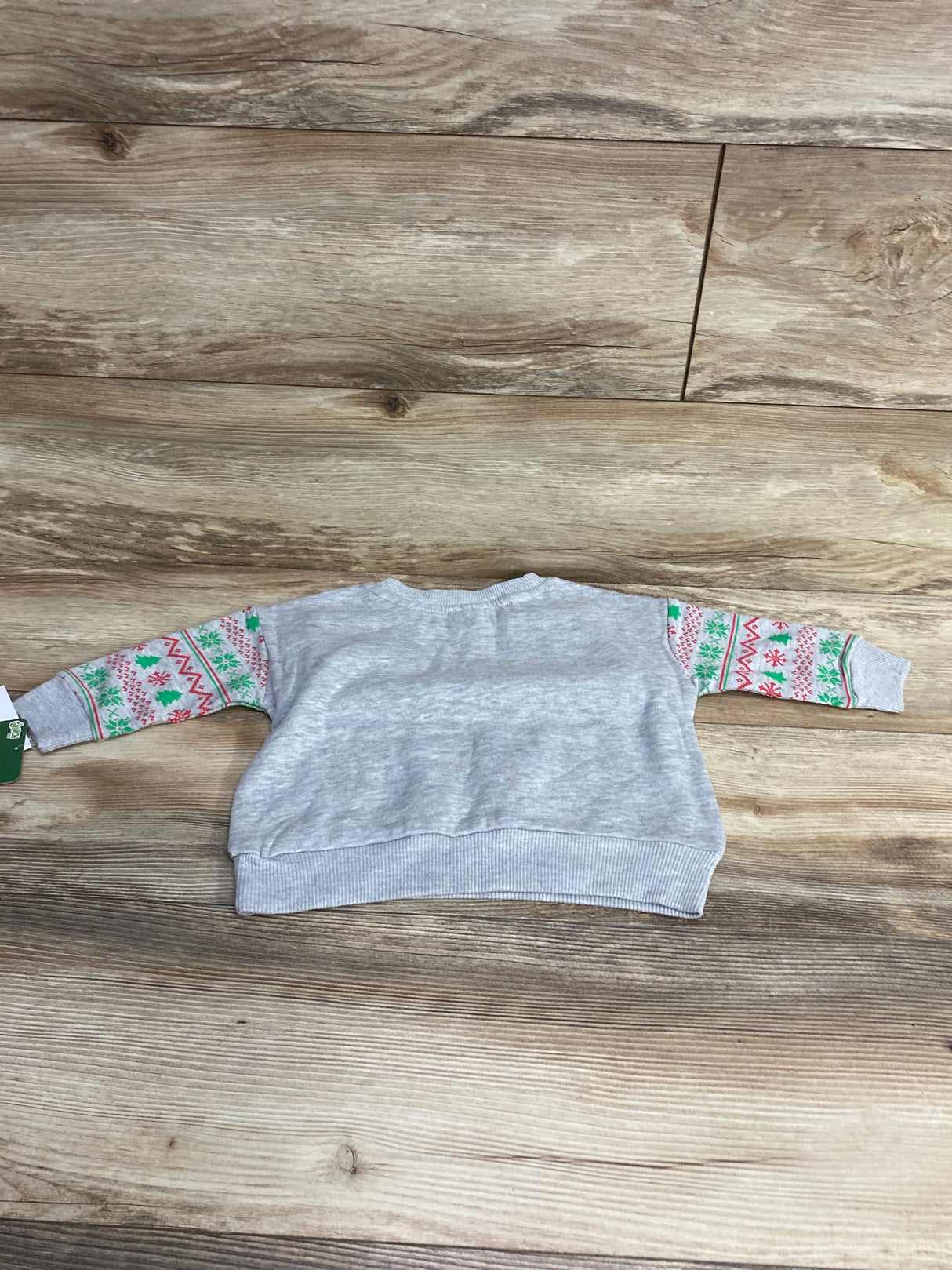 NEW The Grinch Holiday Sweatshirt Grey sz 18m