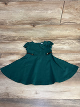 Janie and Jack Ponte Dress Green sz 6-12m
