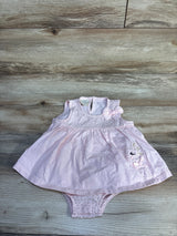 First Impressions Polka Dot Bodysuit Dress Pink sz 18m