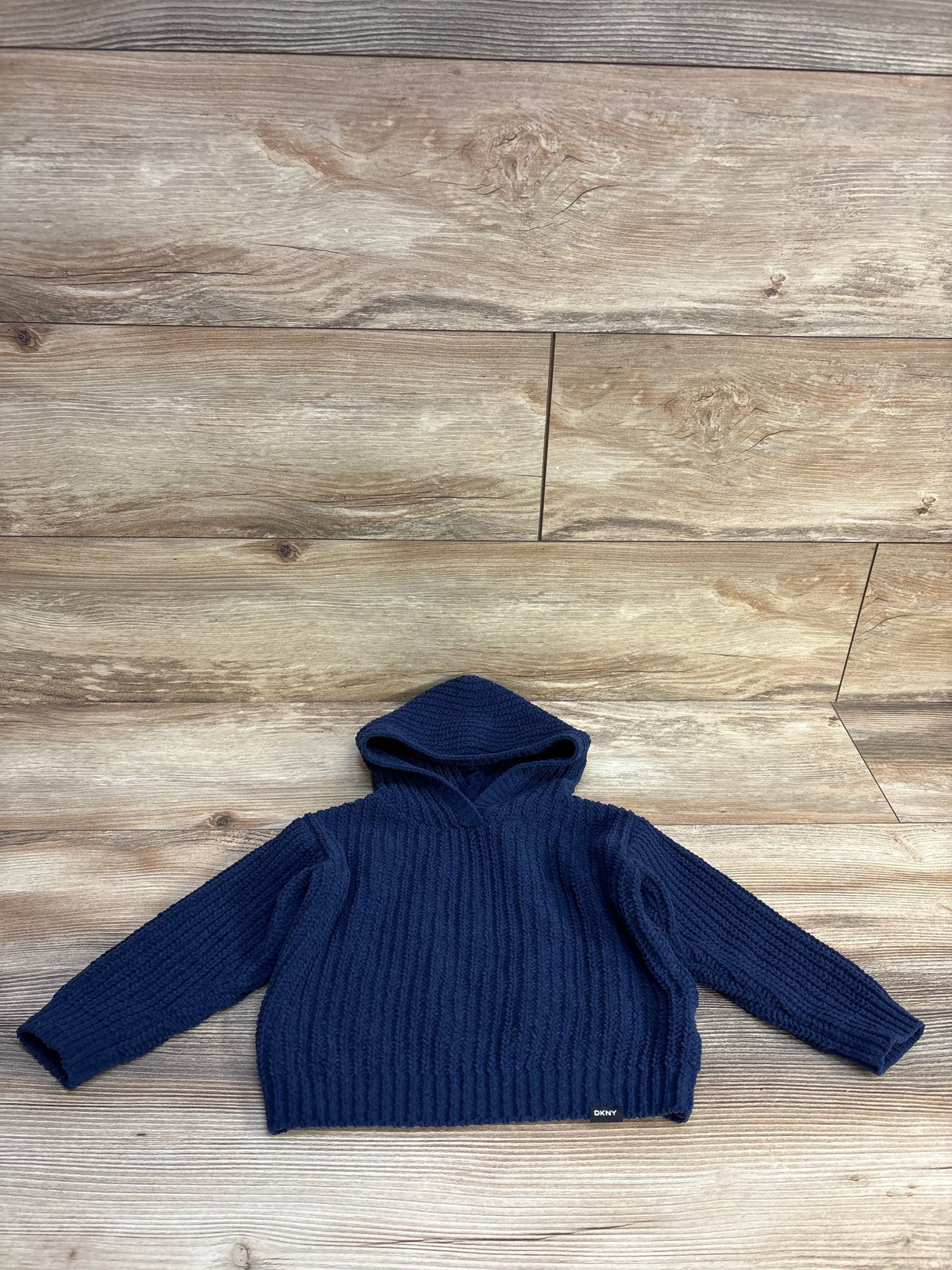 DKNY Knit Hooded Sweater Navy sz 18m - Me n Mommy To Be