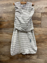 SwaddleMe by Ingenuity Arms Free Convertible Swaddle Wrap Dashed Lines sz 3-6m