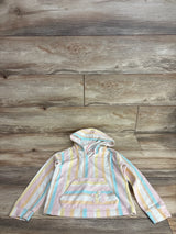 C&C California Kids Striped Hooded Poncho sz 5/6T
