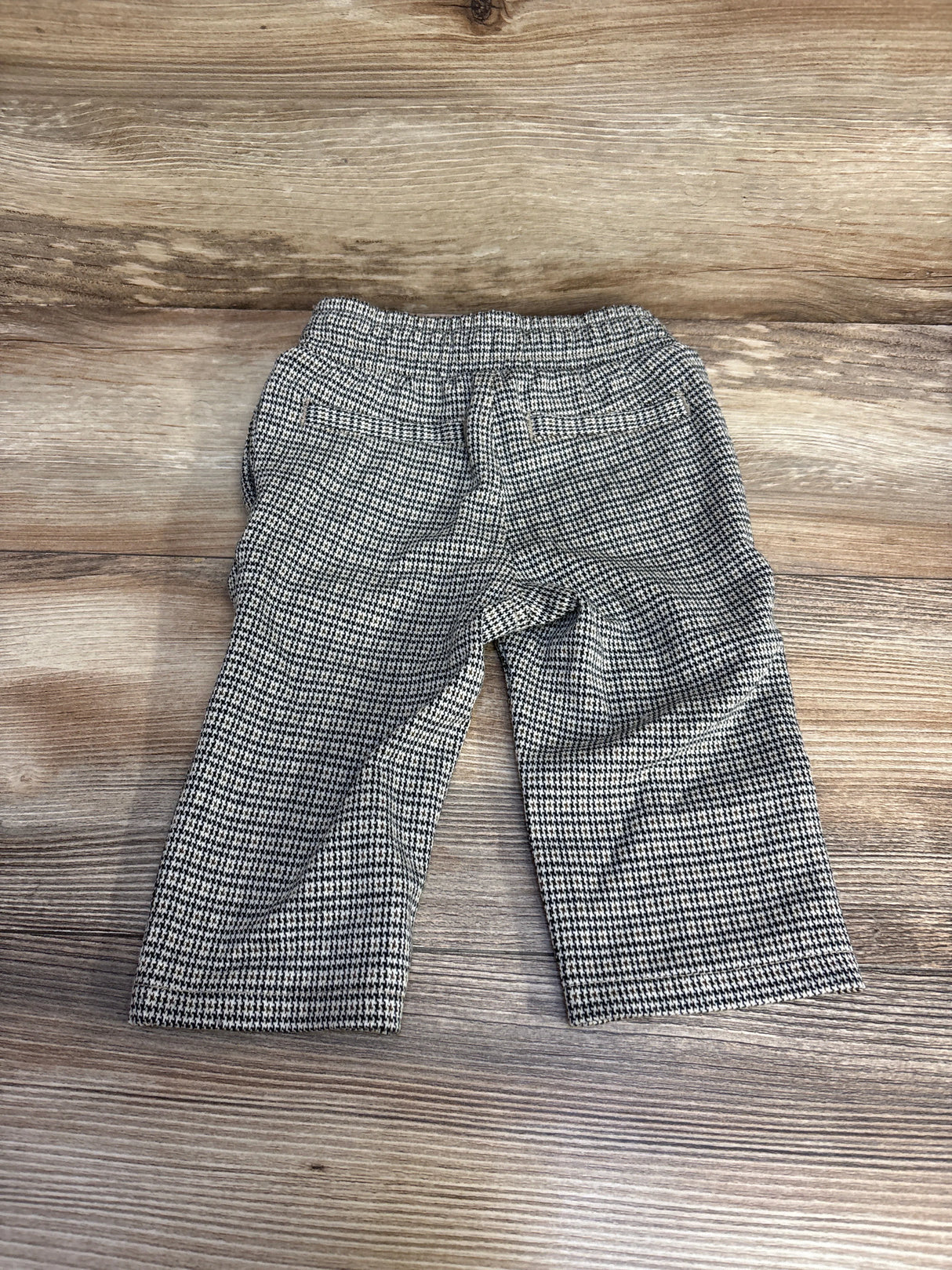 Cat & Jack Houndstooth Tapered Knit Pants Black sz 12m - Me n Mommy To Be