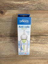 NEW Dr. Brown's Natural Flow Narrow Baby Bottle w/ Level 1 Slow Flow Nipple, 4oz