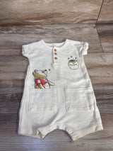 Disney Baby Winnie The Pooh Henley Shortie Romper Yellow sz Newborn
