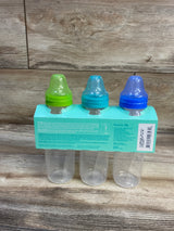 NEW Evenflo Classic Standard Neck Plastic Baby Bottles 3pk 8oz