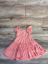 Btween Tiered Ribbed Sleeveless Dress Pink sz 4T