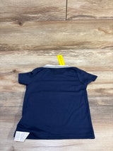 NEW Shein Collared Handsome Little Man Shirt Navy sz 12-18m