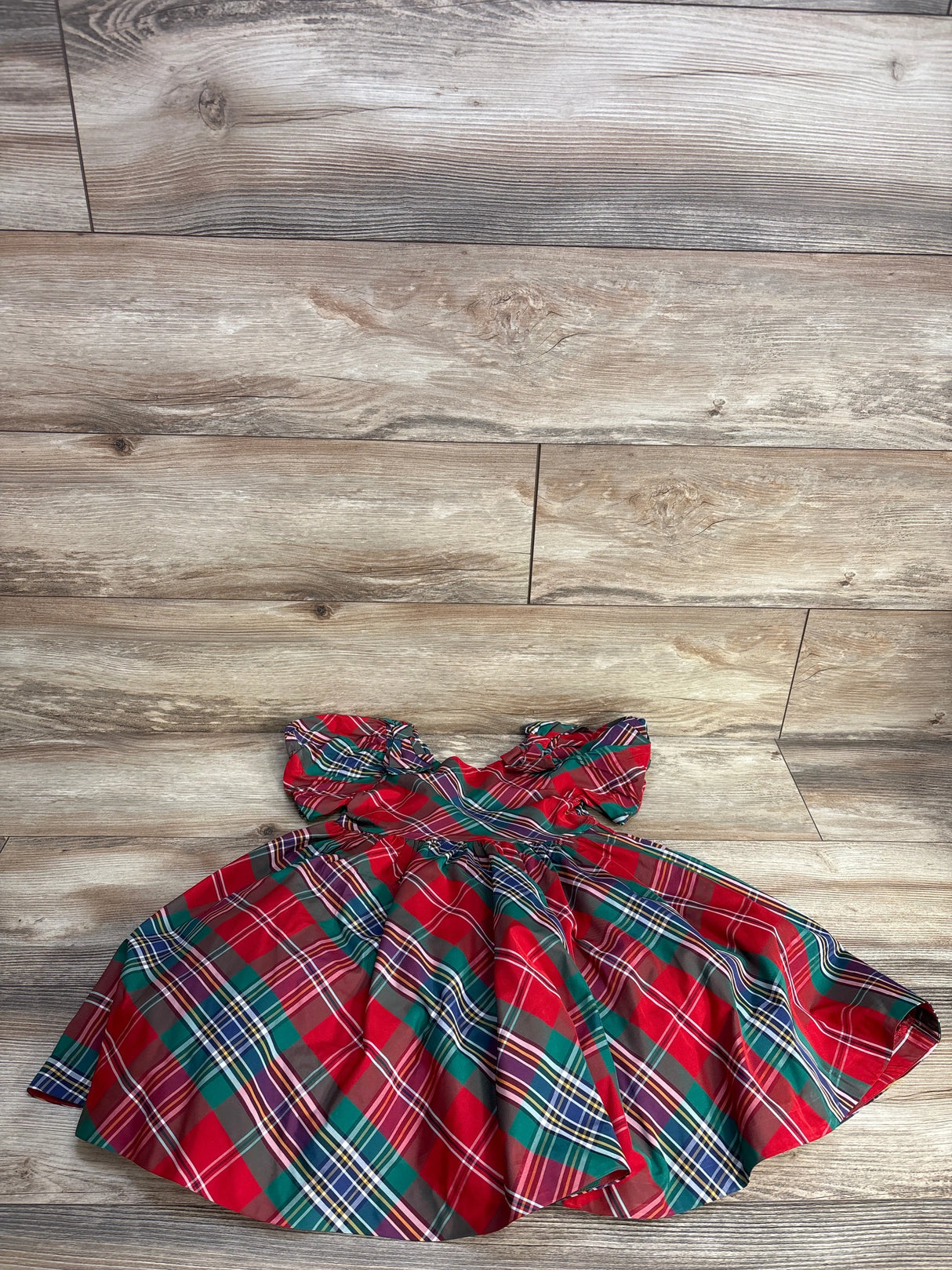 Janie & Jack Holiday Plaid Dress Red sz 3T