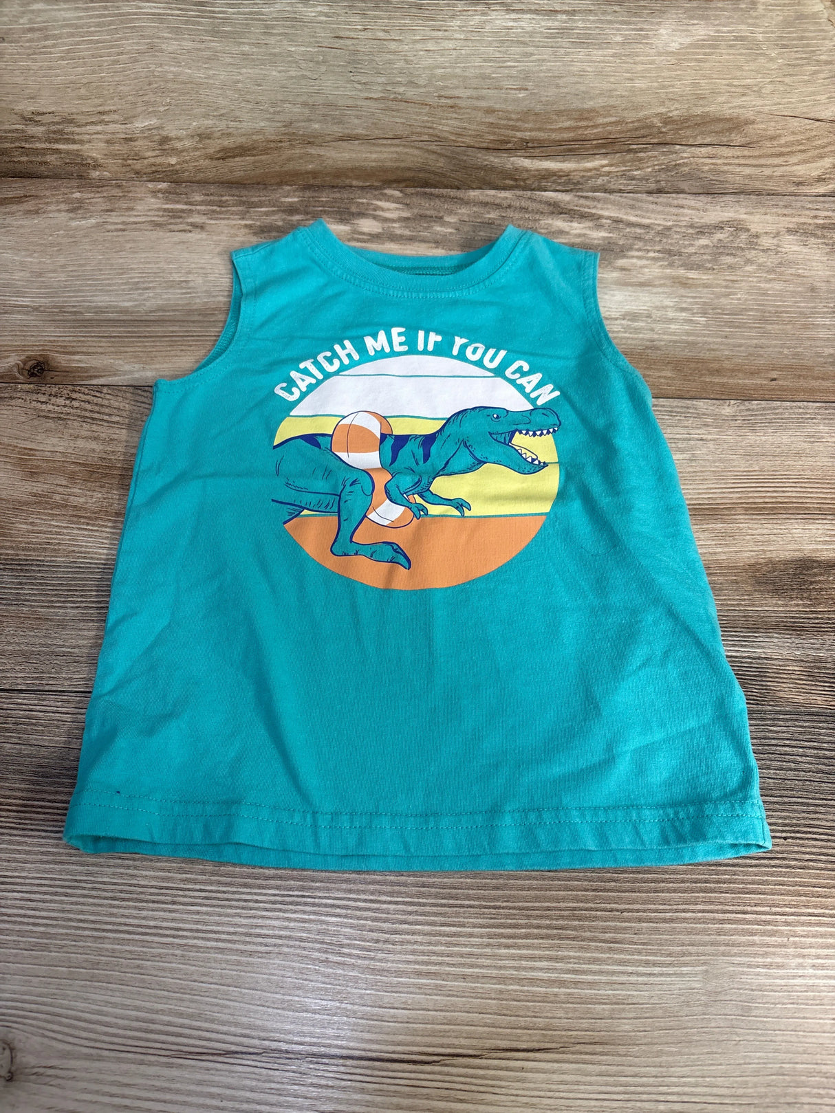 Carter's Catch Me If You Can Shirt Blue sz 3T