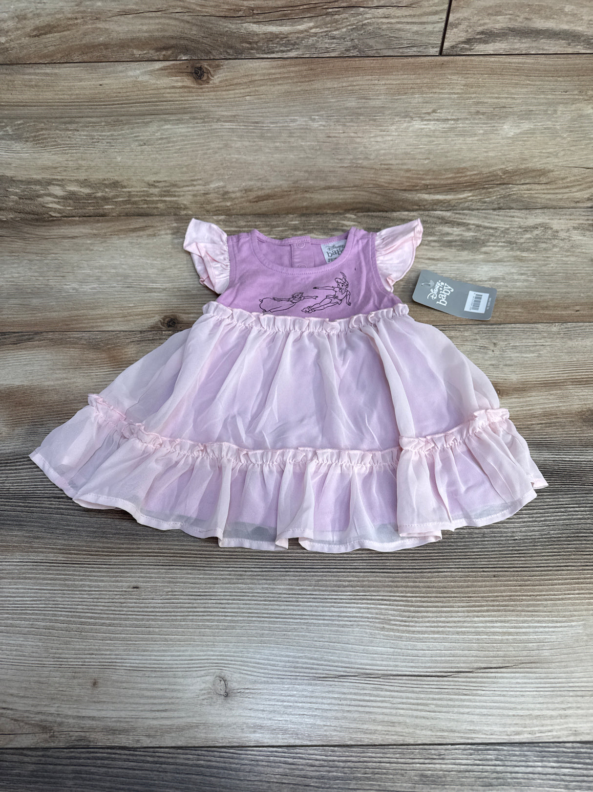 NEW Disney Store Peter Pan & Wendy Dress & Bloomers Purple sz 3-6m