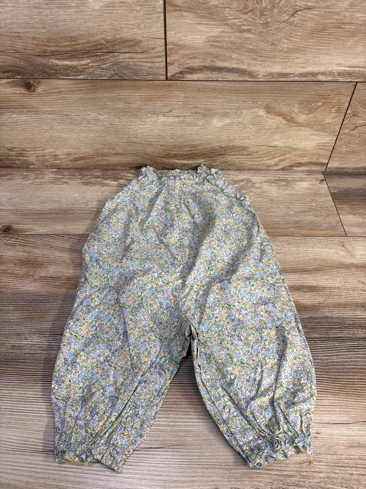 Icola Baby Sleeveless Floral Jumpsuit Green sz 6m