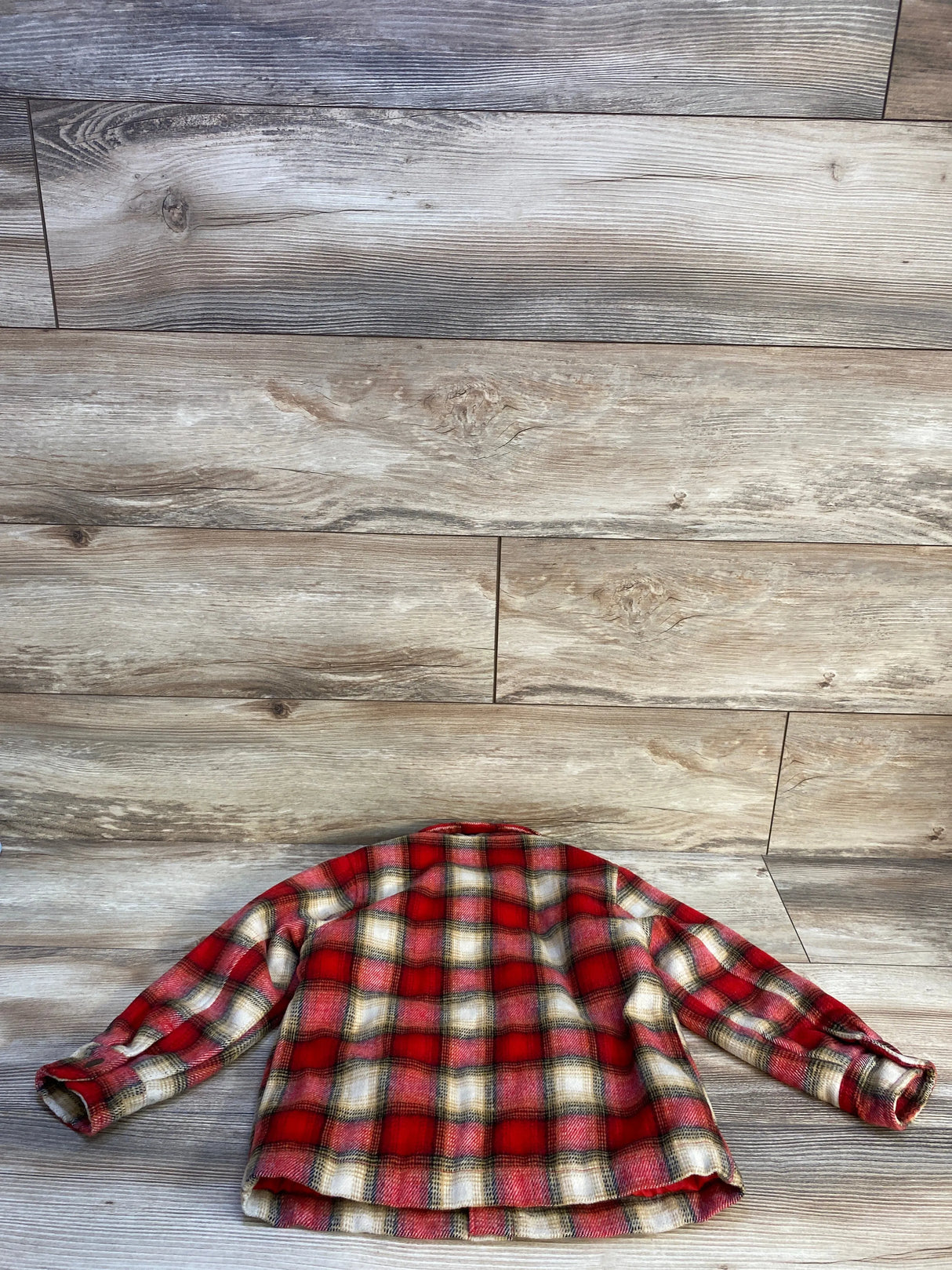Old Navy Red Plaid Shacket sz 4T