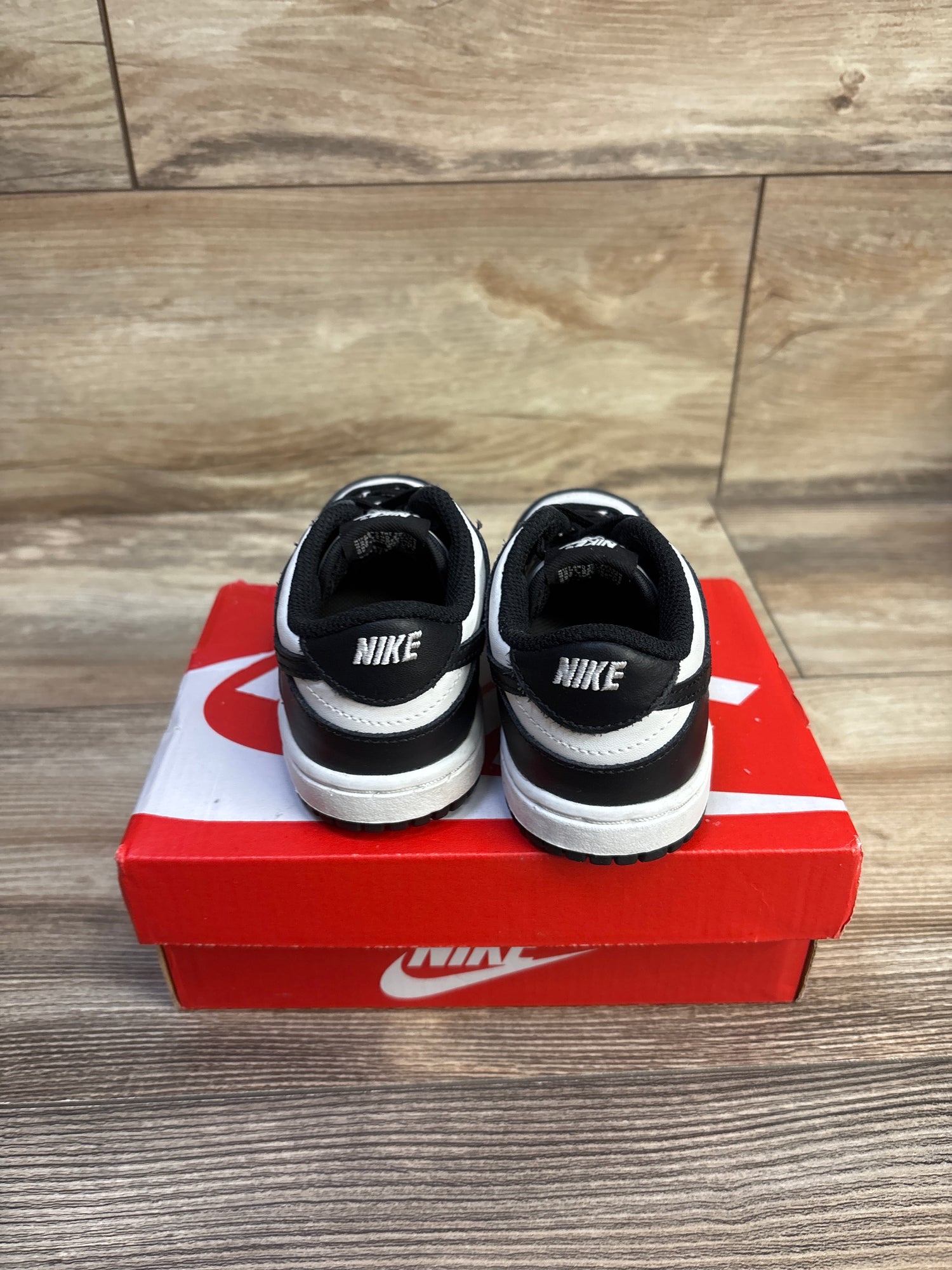 Nike Dunk Low TD 'Black White' Sneakers sz 8c
