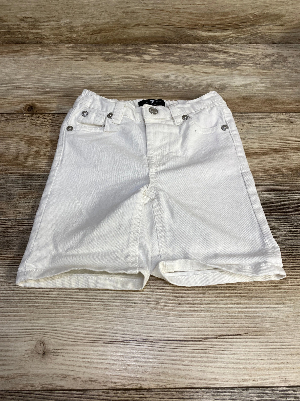 7 For All Mankind Denim Shorts White sz 18m