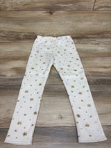 NEW Okie Dokie Fleece-Lined Leggings White sz 5T