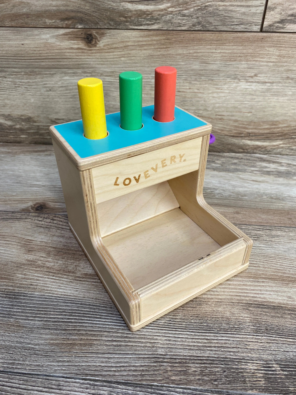 Lovevery Wooden Peg Drop - Me n Mommy To Be
