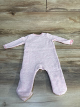 Starting Baby Waffle Knit Made With Love Sleeper Pink sz 6m