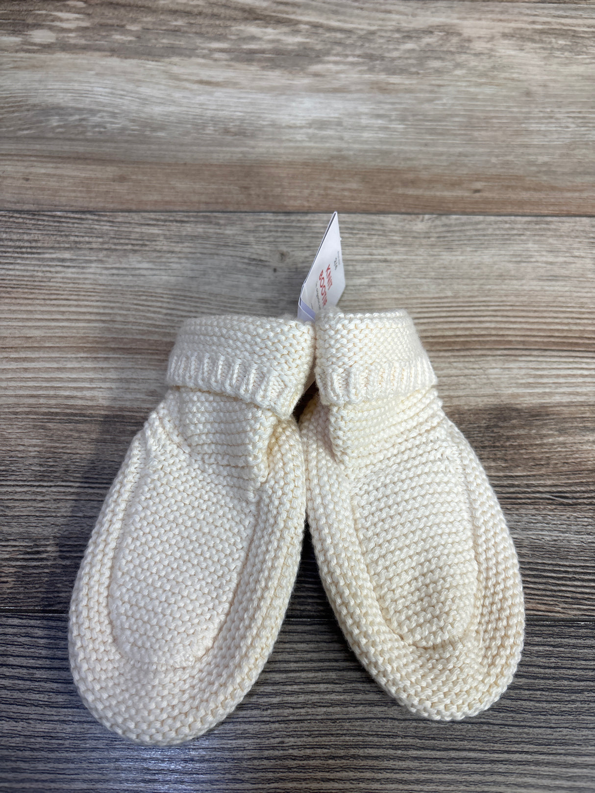 NEW Knit Booties Cream sz 2-4c