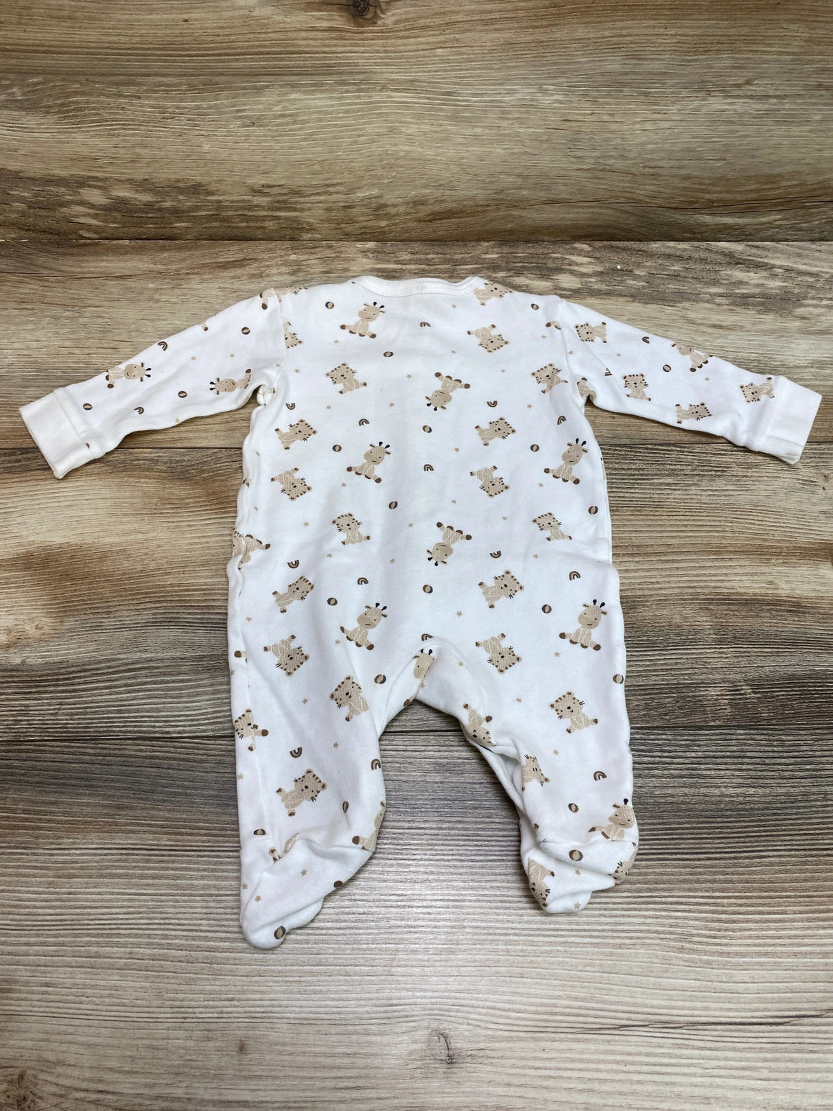 Bye Bye Baby Boutique Animal Print Sleeper White sz 0-3m