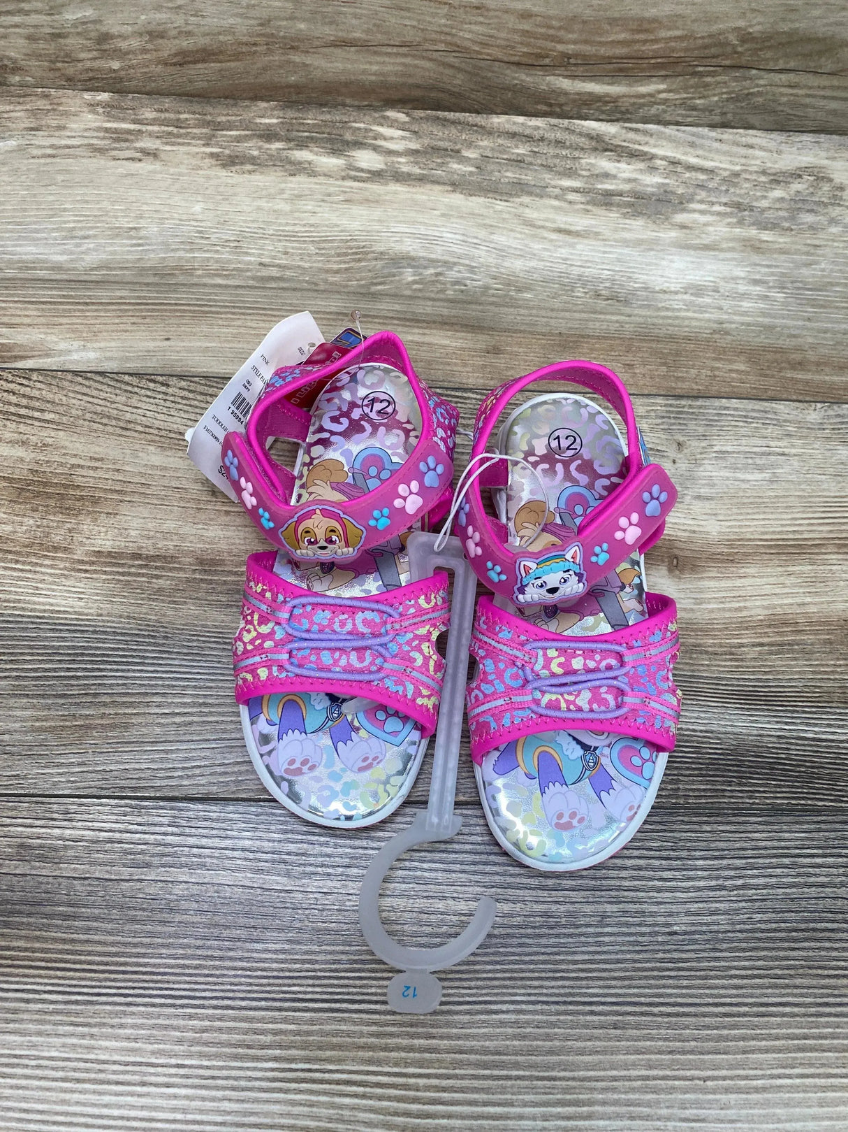 NEW Paw Patrol Adventure Ankle Strap Sandals Pink sz 12c - Me 'n Mommy To Be